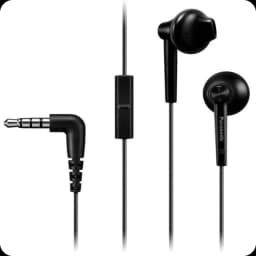 Panasonic RP-TCM55E Sonido estéreo Negro - Auriculares Alámbrico