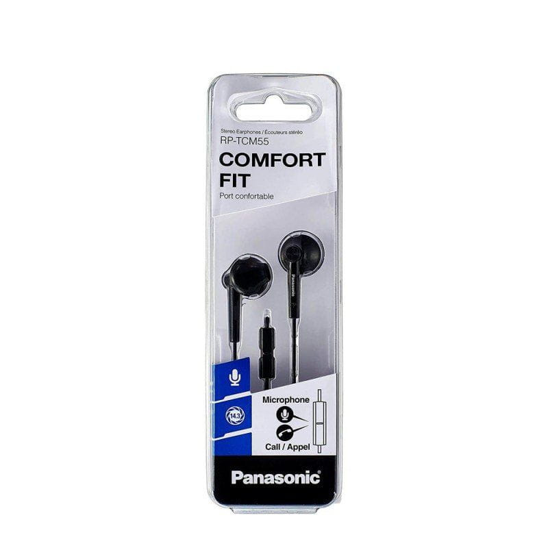 Panasonic RP-TCM55E Sonido estéreo Negro - Auriculares Alámbrico - Ítem1