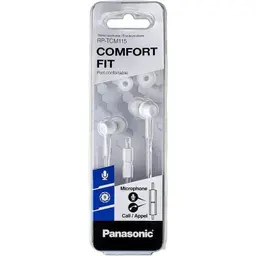 imagen de la caja de Panasonic RP-TCM55E Sonido estéreo Blanco - Auriculares Alámbrico