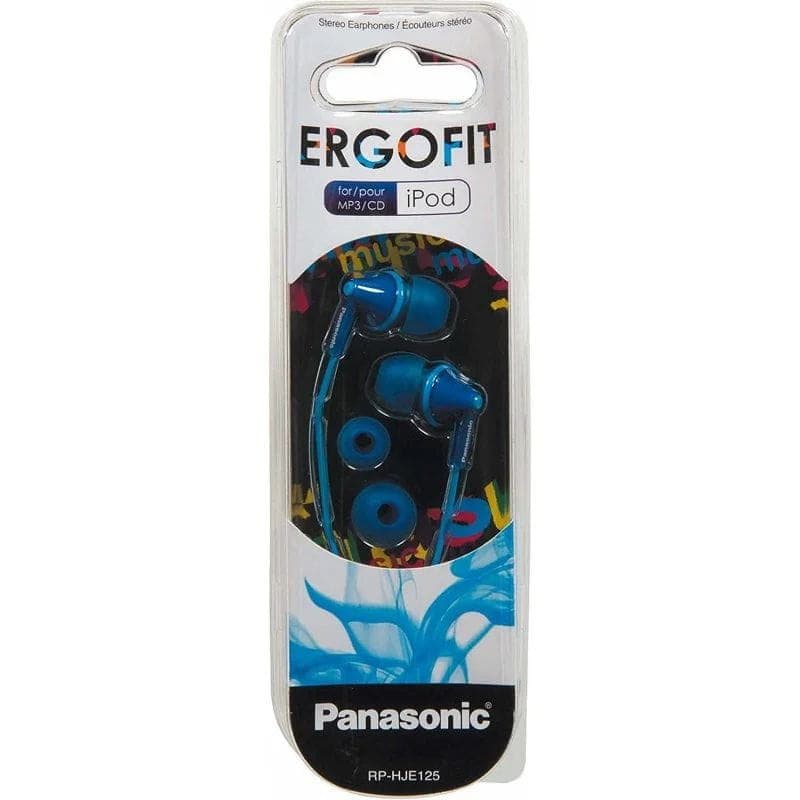 Panasonic RP-HJE125E-A OctaRib Blue - Casque filaire image de la boîte