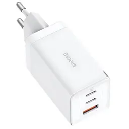 Baseus GaN5 Pro 65W - Chargeur mural 2xUSB-C 1xUSB-A image vue de dessus