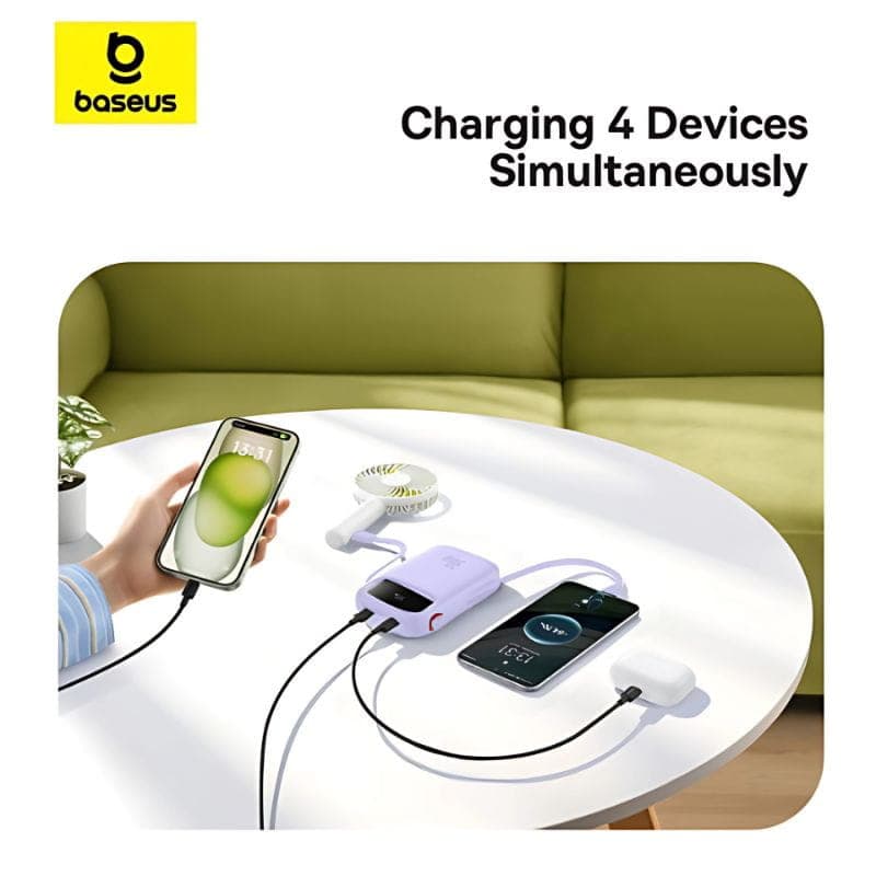 Baseus QPow 2 20000 mAh 30W - batterie externe - Noir - charge simultanée