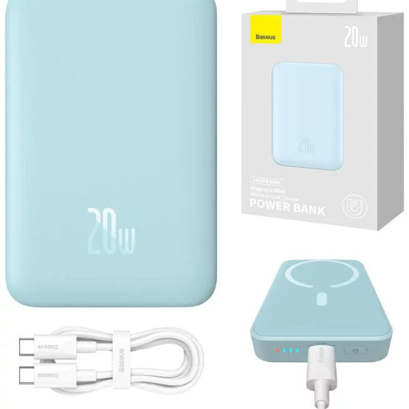 Baseus Mini 10000mAh 20W Azul - Powerbank compatible con MagSafe - Ítem6