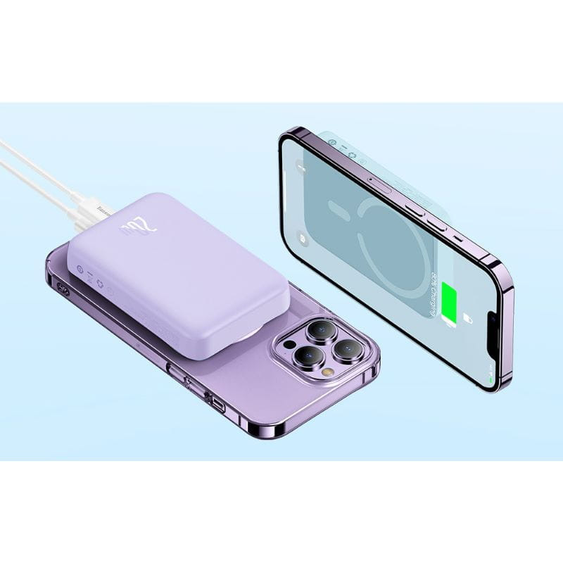 Baseus Mini 10000mAh 20W Morado - Powerbank compatible con MagSafe - Ítem1