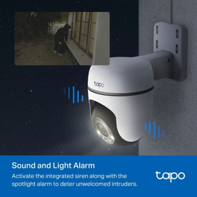 TP-Link Tapo TC40 Wi-Fi - Cámara de seguridad exterior. Con alarma.