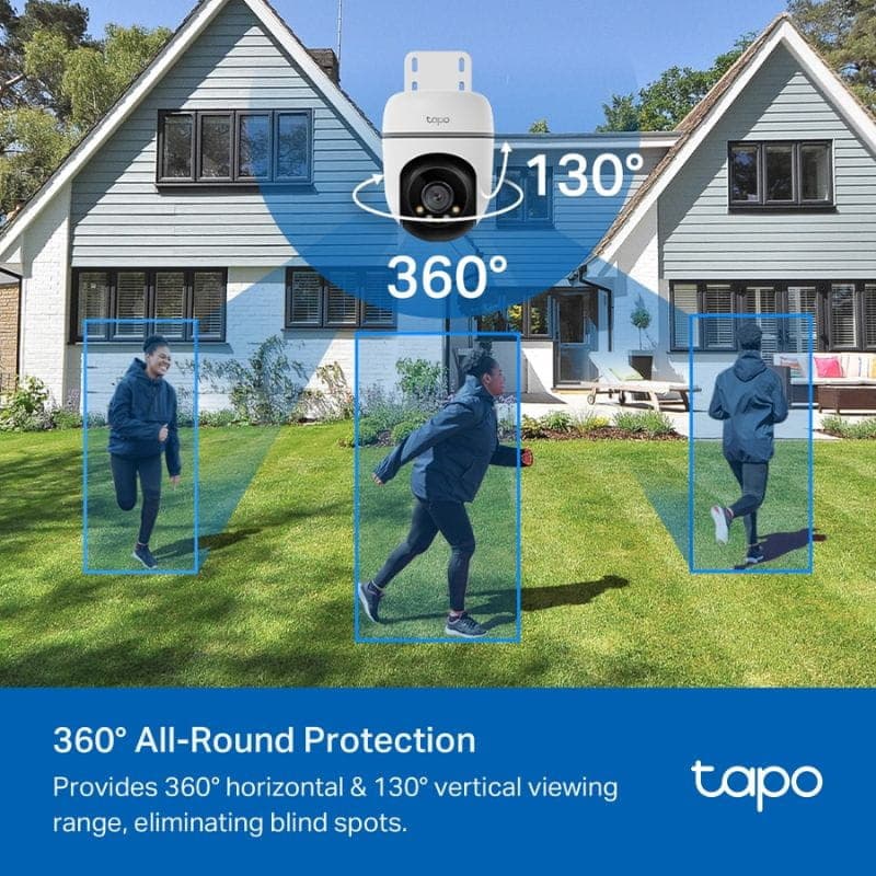 TP-Link Tapo TC40 Wi-Fi - Cámara de seguridad exterior. Detección 360º.