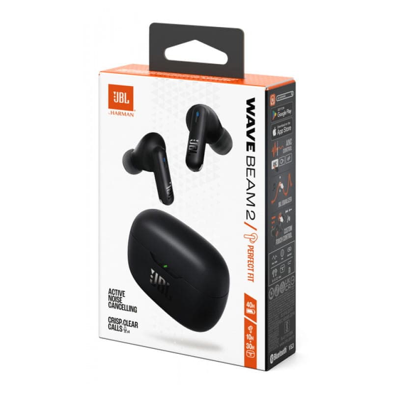 JBL Wave Beam 2 Bluetooth Black - Casque sans fil image de la boîte