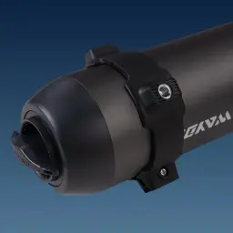 Waydoo Subnado Scooter sous marin ultra compact avec coque noire mate, collier de fixation robuste et vis en acier, design cylindrique épuré et étanche