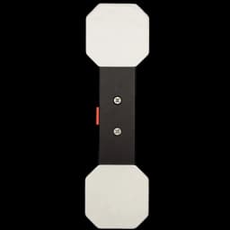 Adaptateur pour SUP Waydoo en métal noir avec deux plaques blanches octogonales et vis centrales, design robuste pour fixation stable et précise