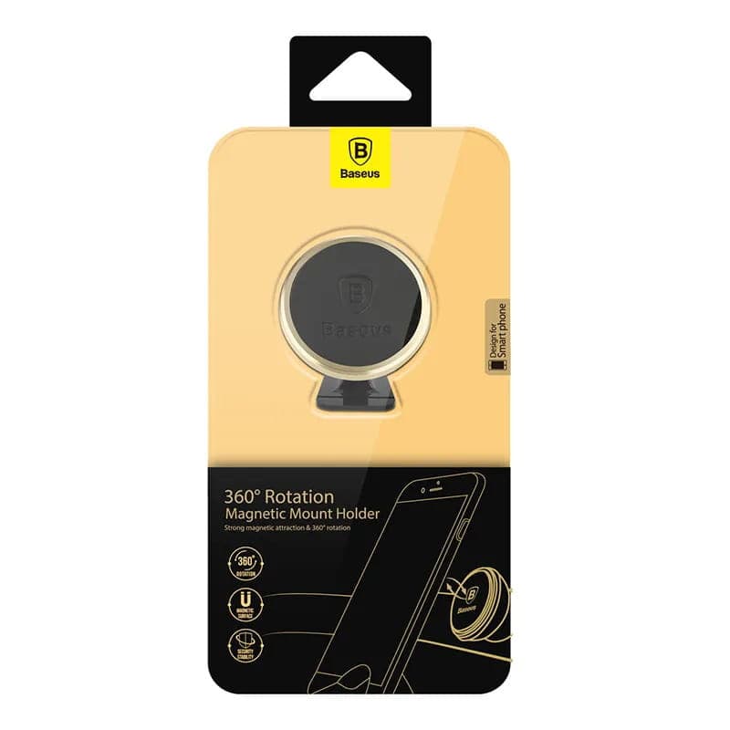 Soporte magnético para smartphone Baseus SUCX140015 Dorado imagen  de la caja