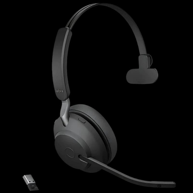 Jabra Evolve2 65 Mono - Auscultadores sem fios com microfone