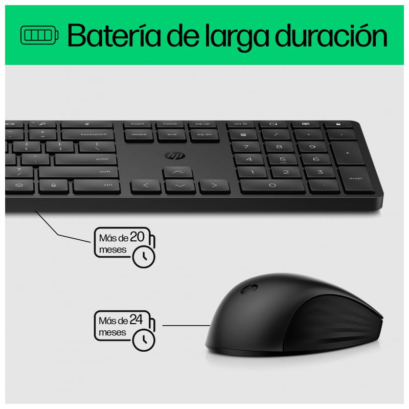 Kit teclado + ratón HP inalámbricos Combo 650 - Ítem5