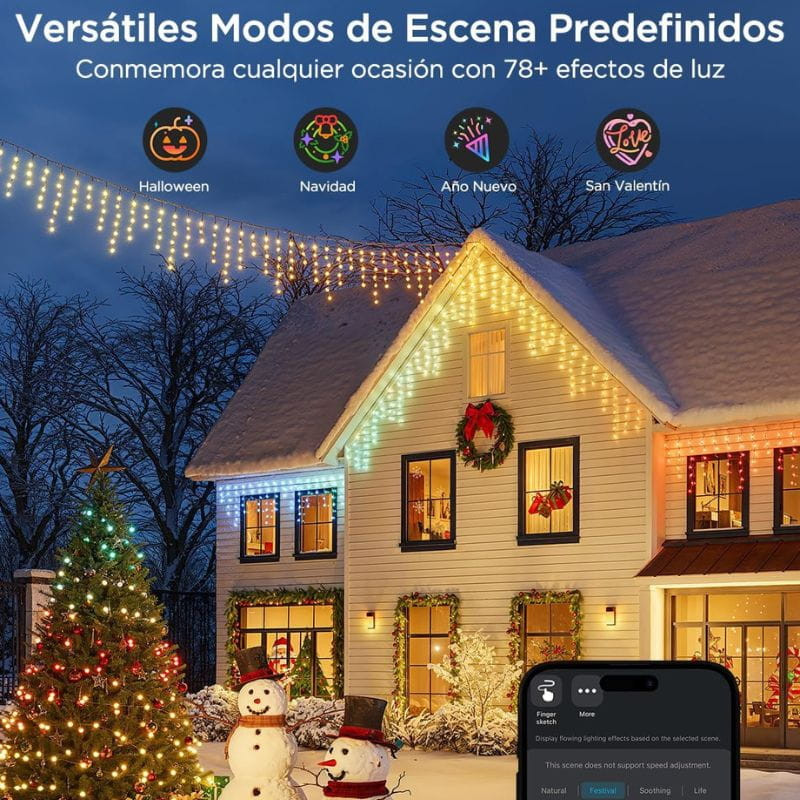 Govee H70D1 Icicle Lights - Iluminación LED - Ítem4