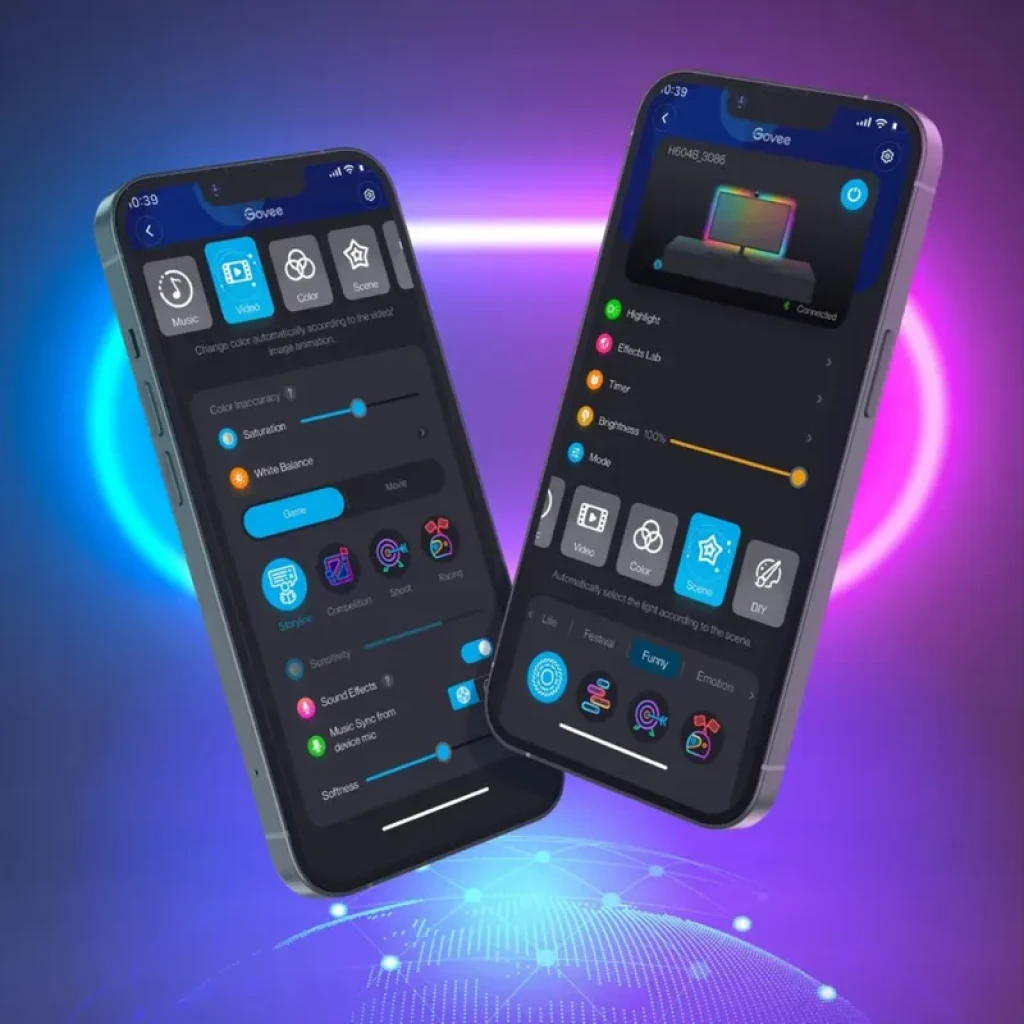 Govee H604B Dreamview G1 - Retroiluminación LED RGBIC para Monitor 24–32