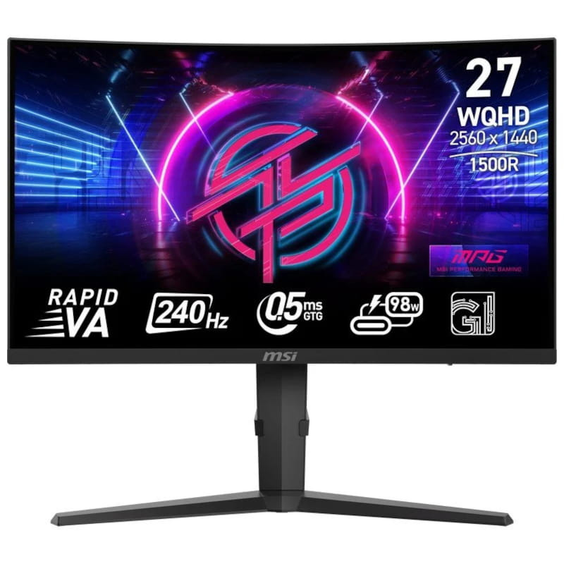 MSI MPG 275CQRXF 27 2K QHD VA Curvo 240Hz Negro - Monitor Gaming - Ítem