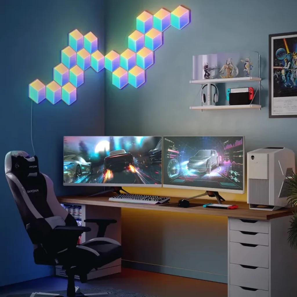 Govee H6066 Glide Hexa Pro RGBIC Wifi, Bluetooth - Paneles hexagonales luminosos inteligentes - Ítem3