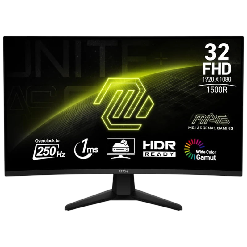 MSI MAG 32C6X 32 FullHD VA Incurvé 180 Hz Noir - Écran de jeu - Ítem