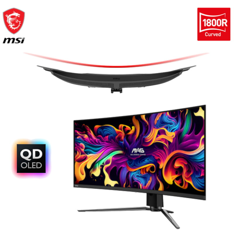 MSI MAG 341CQPDE 34 QD-OLED 2K QHD Curvo UltraWide 175 Hz - Ítem1