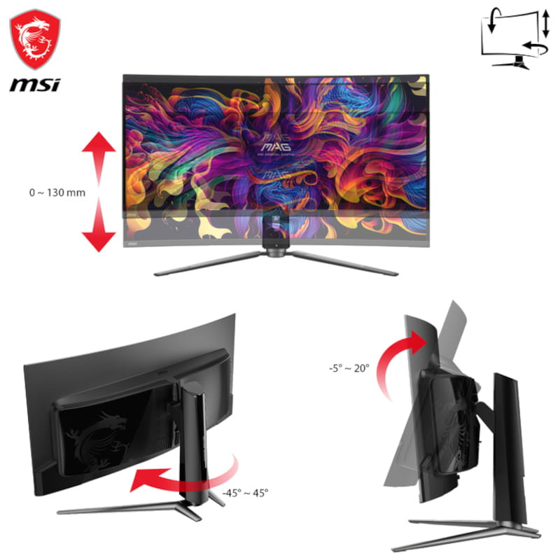 MSI MAG 341CQPDE 34 QD-OLED 2K QHD Curvo UltraWide 175 Hz - Ítem3