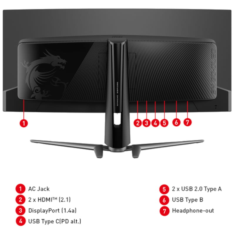 MSI MAG 341CQPDE 34 QD-OLED 2K QHD Curvo UltraWide 175 Hz - Ítem7