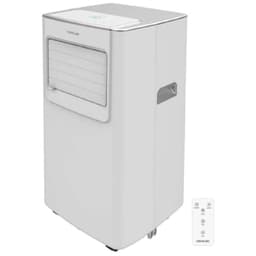 Cecotec ForceClima 7100 Soundless, aire acondicionado portátil blanco con ruedas, panel superior digital, rejilla frontal ajustable y mando a distancia