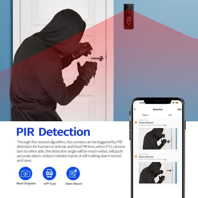 Escam V5 Tuya - Timbre inalámbrico inteligente. Detección de humanos.