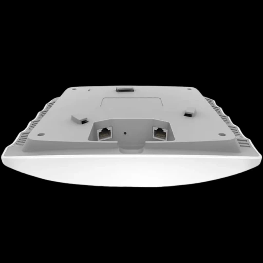 TP-Link Omada EAP245 1750 Mbit/s point d accès sans fil double bande, boîtier blanc plat, ports Ethernet Gigabit dessous, design mural discret