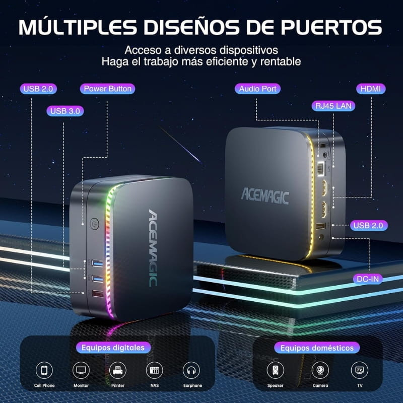 AceMagic AK1 Plus Intel Alder Lake N95 16Go/512Go Noir - Ítem6