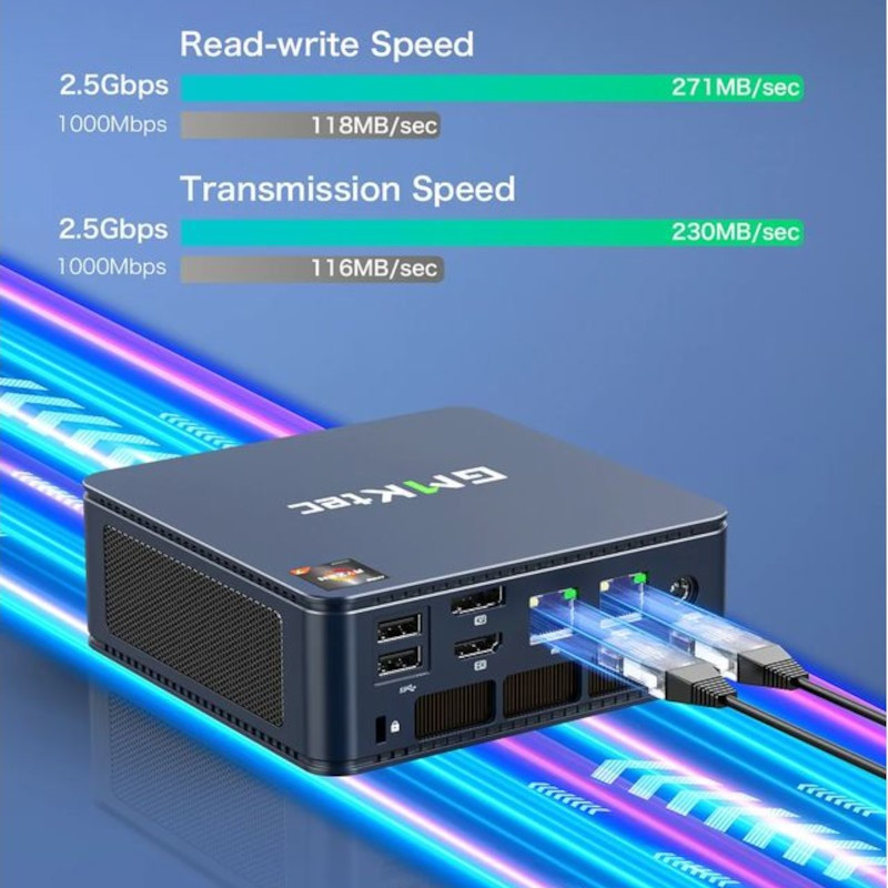 GMKtec NucBox M5 Plus Ryzen 7 5825U/32GB/512GB Negro - Mini PC - Ítem2