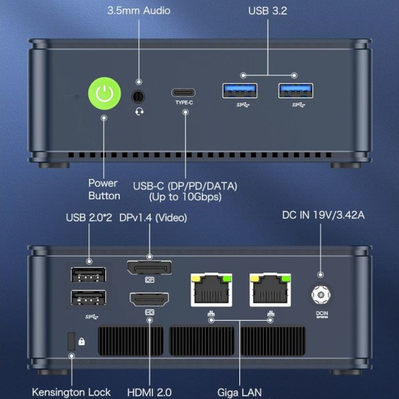 GMKtec NucBox M5 Plus AMD Ryzen 7 5825U/64GB/1TB - Ítem5