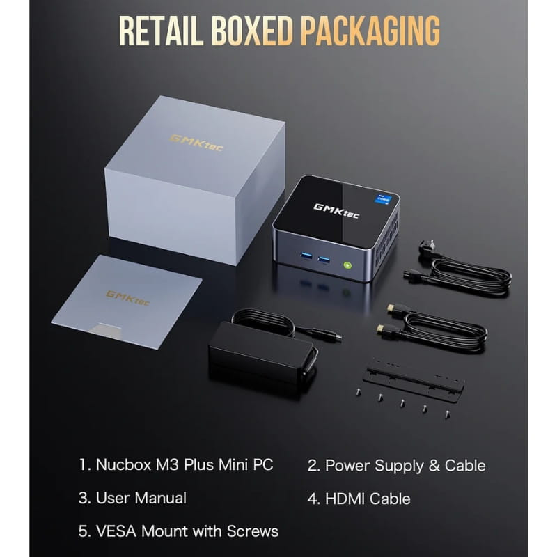 GMKtec NucBox M3 Plus Intel i9-12900HK/Sin RAM/Sin SSD Barebone - Mini PC - Ítem6