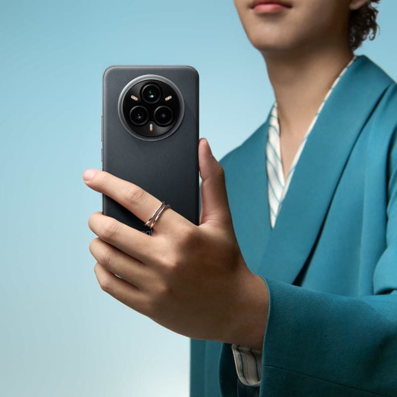 Traseira de Realme 14 Pro+ 5G 12GB/512GB Lilás  - Telemóvel