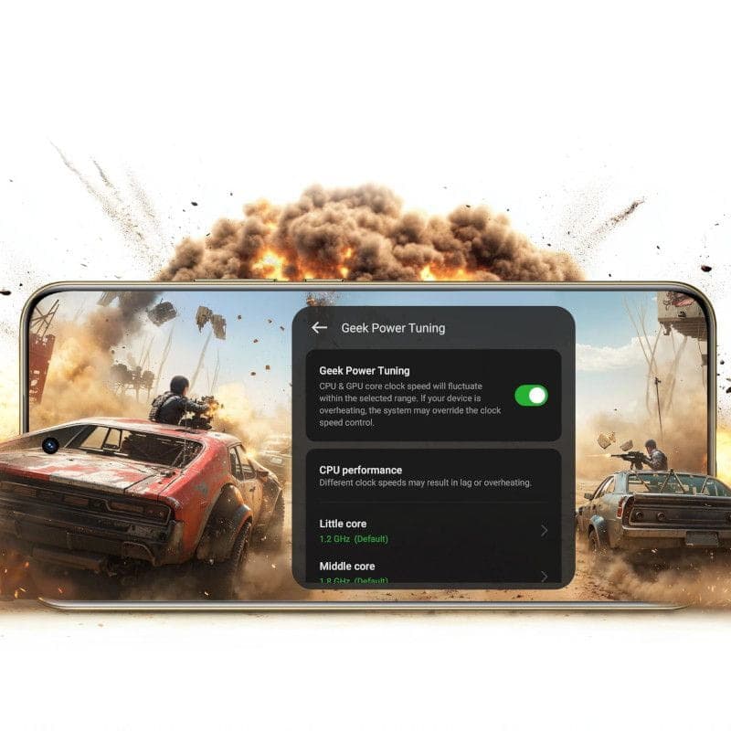 Modo de jogo de Realme 14 Pro+ 5G 12GB/512GB Lilás  - Telemóvel