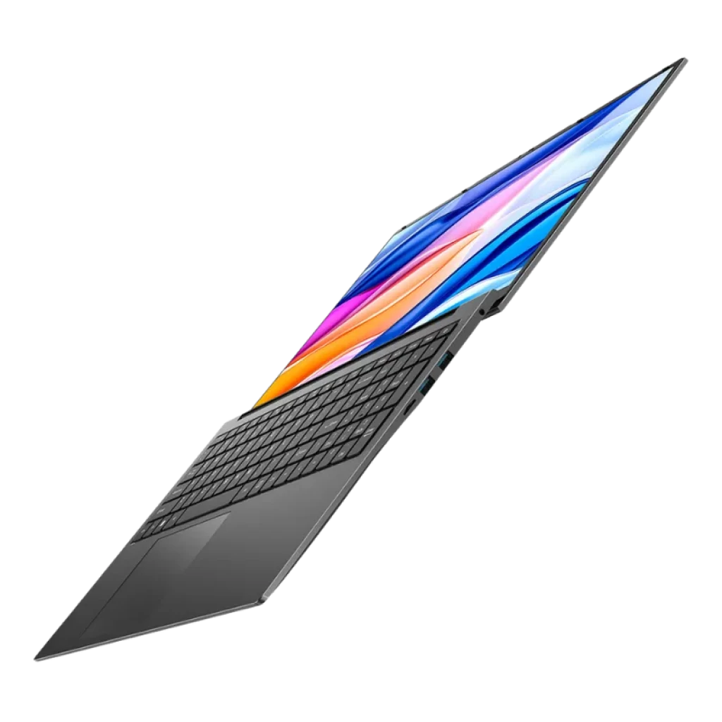 Portátil Teclast F17 Plus 17,3 pulgadas con biseles finos, chasis gris metalizado y teclado completo; pantalla IPS con colores vivos y webcam superior - Ítem1