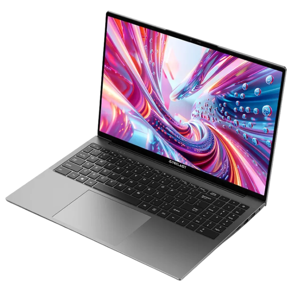 Portátil Teclast F16 Air plateado, pantalla 16,1 pulgadas con marcos finos, teclado negro de tamaño completo y touchpad amplio, diseño delgado y moderno - Ítem1