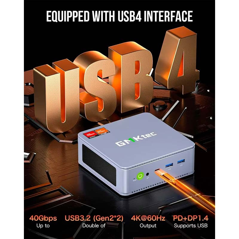 GMKtec NucBox K6 Ryzen 7 7840HS/64GB/2TB Cinzento - Mini PC - Item1