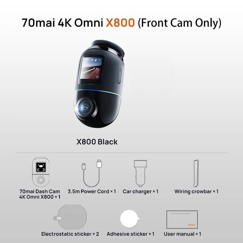 70mai Omni X800 128GB 4K WiFI/4G Negro - Ítem6
