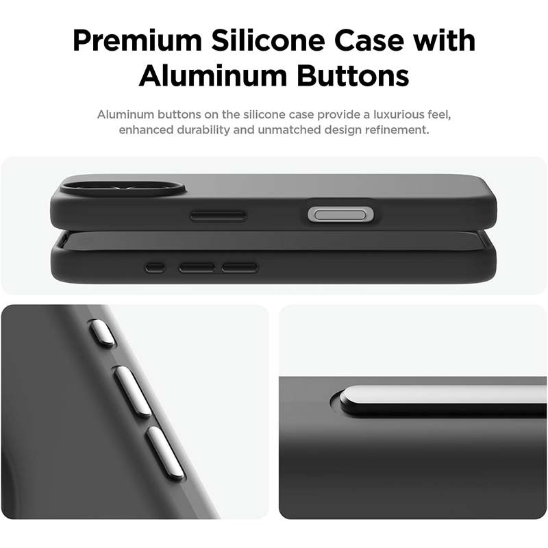 Funda suave negra para iPhone 16 compatible con Magsafe - Ítem3