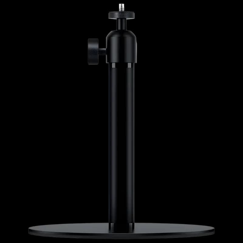 Wanbo PWE104 soporte de escritorio para proyectores en metal negro, base redonda estable, altura ajustable y rótula con tornillo estándar para montaje seguro