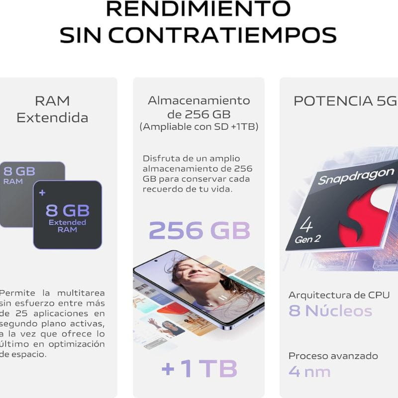 Vivo V40 SE 5G 8GB/256GB Plata - Ítem2