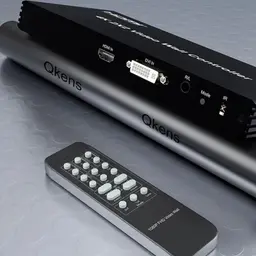 Rullz Qkens - Processador de vídeo wall HDMI DVI 2x2 imagem traseira e comando