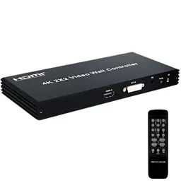 Rullz Qkens - Processador de vídeo wall HDMI DVI 2x2 imagens com comando