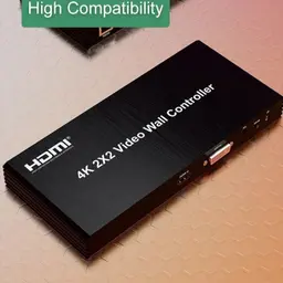 Rullz Qkens - Processador de vídeo wall HDMI DVI 2x2 com ampla compatibilidade