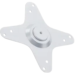 Wanbo WBCA02 plaque dadaptation argentée pour projecteur, forme en X, centre rotatif, multiples trous de fixation, métal robuste pour montage plafond ou mur