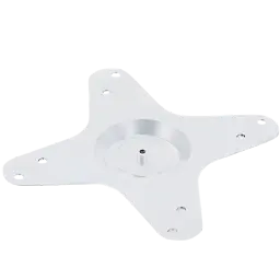 Wanbo WBCA02 Plaque dadaptation argentée en aluminium, forme en étoile à 4 bras avec trous de fixation multiples pour montage de projecteur stable