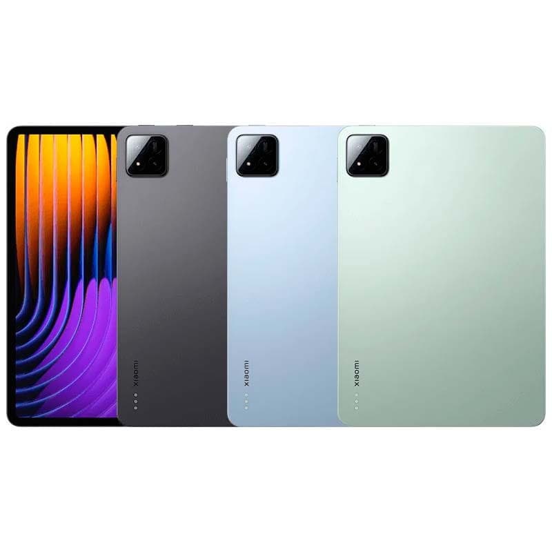 Xiaomi Pad 7 11'' Wi-Fi 6E 8GB/128GB Verde - Tablet  imagen trasera y pantalla
