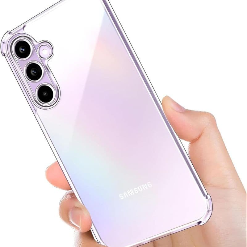 Étui antichoc Premium pour Samsung Galaxy A55 5G dans la main d'une personne