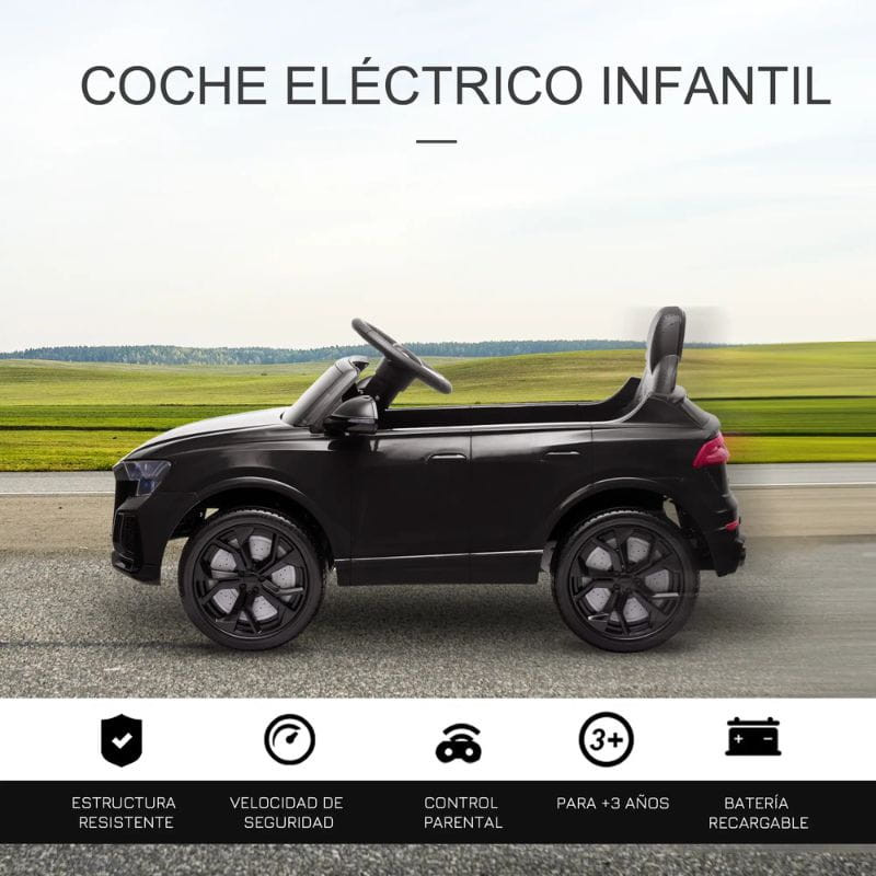  Audi RS Q8 12V Preto - Carro elétrico para crianças - Item5