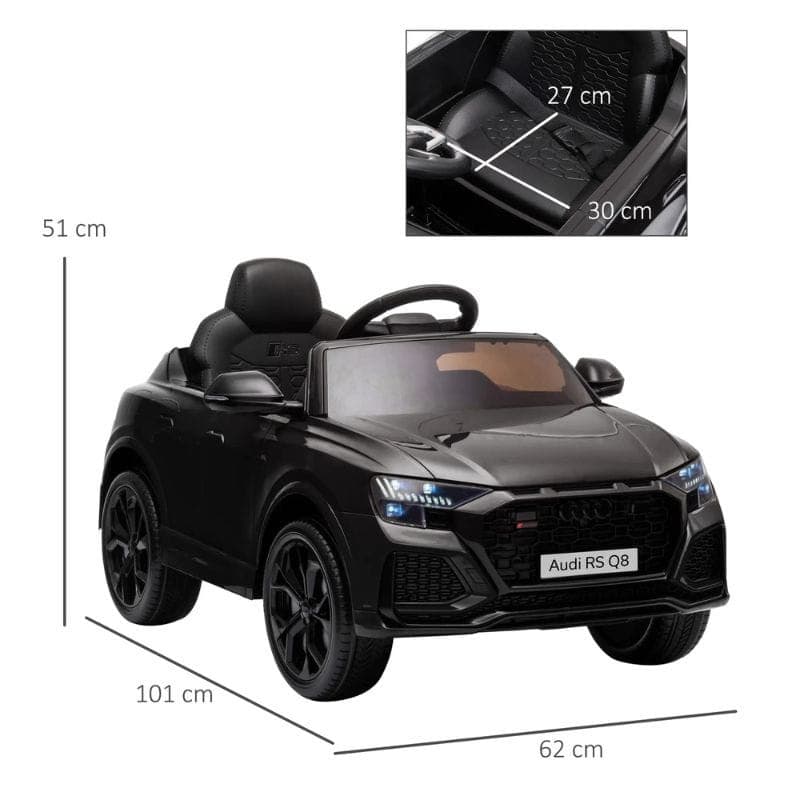 Audi RS Q8 12V Rose - Voiture électrique pour enfants dimensions