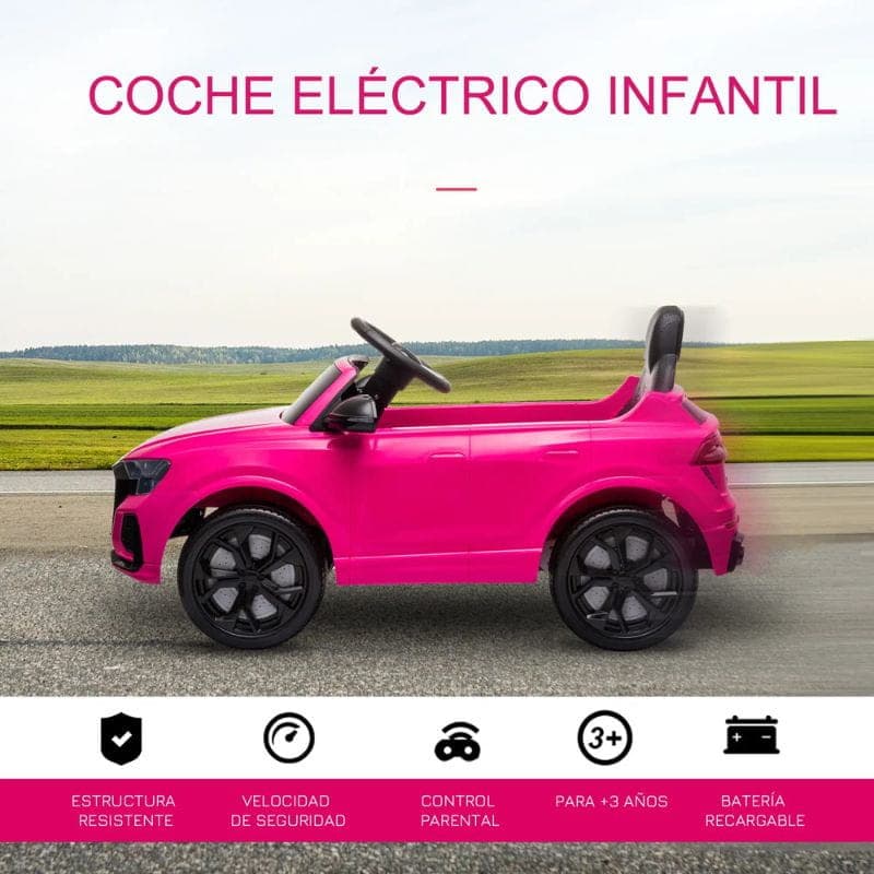 Audi RS Q8 12V Rose - Caractéristiques de la voiture électrique pour enfants